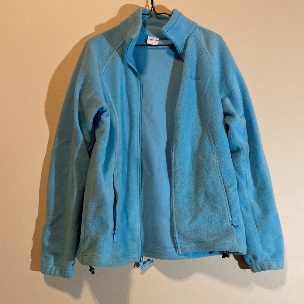 Light Blue Columbia Fleece - L